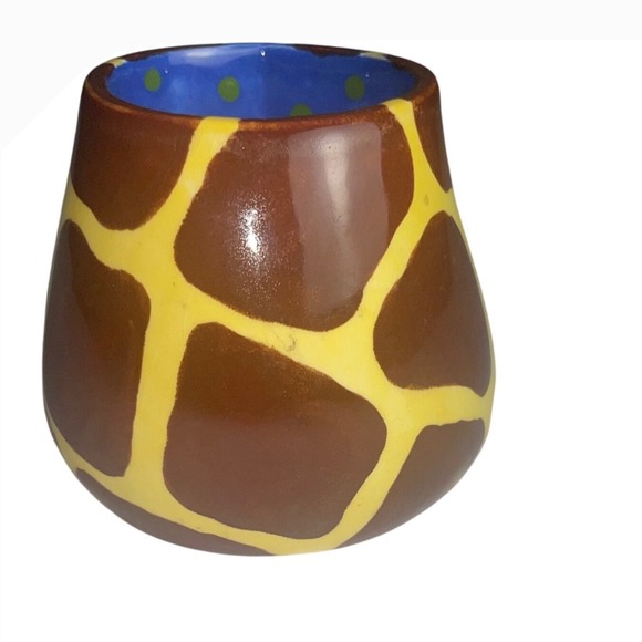 Giraffe Print Ceramic Mug Safari Animal Boho Whimsical Cottagecore Coffee Cup - Picture 3 of 9